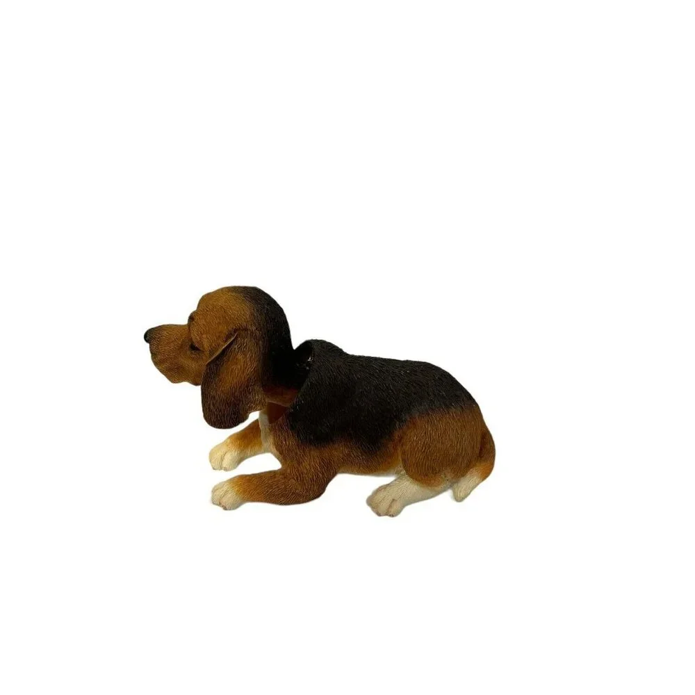 Dog Figurine Bobble‎ Head Car Dashboard Nodder Doll Flocked 5